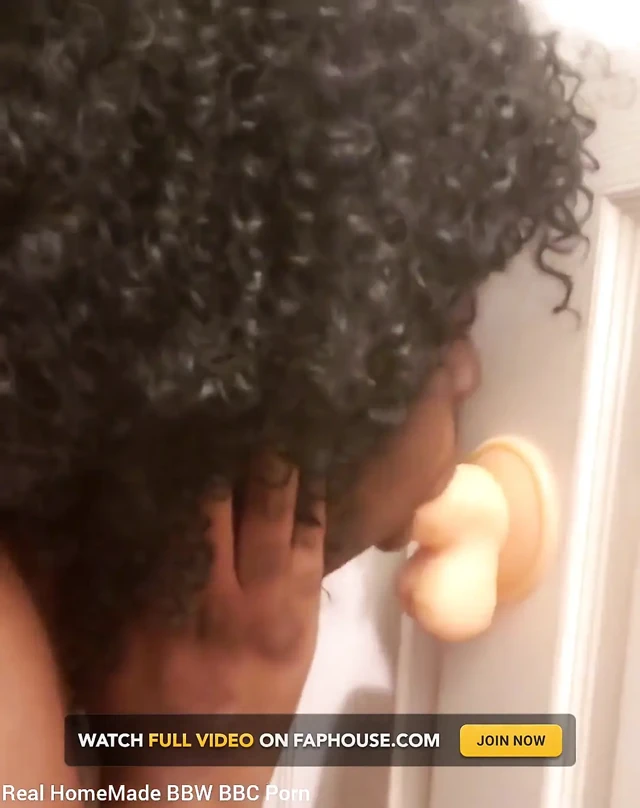 Blowjob Practice Sucking Mounted Dildo