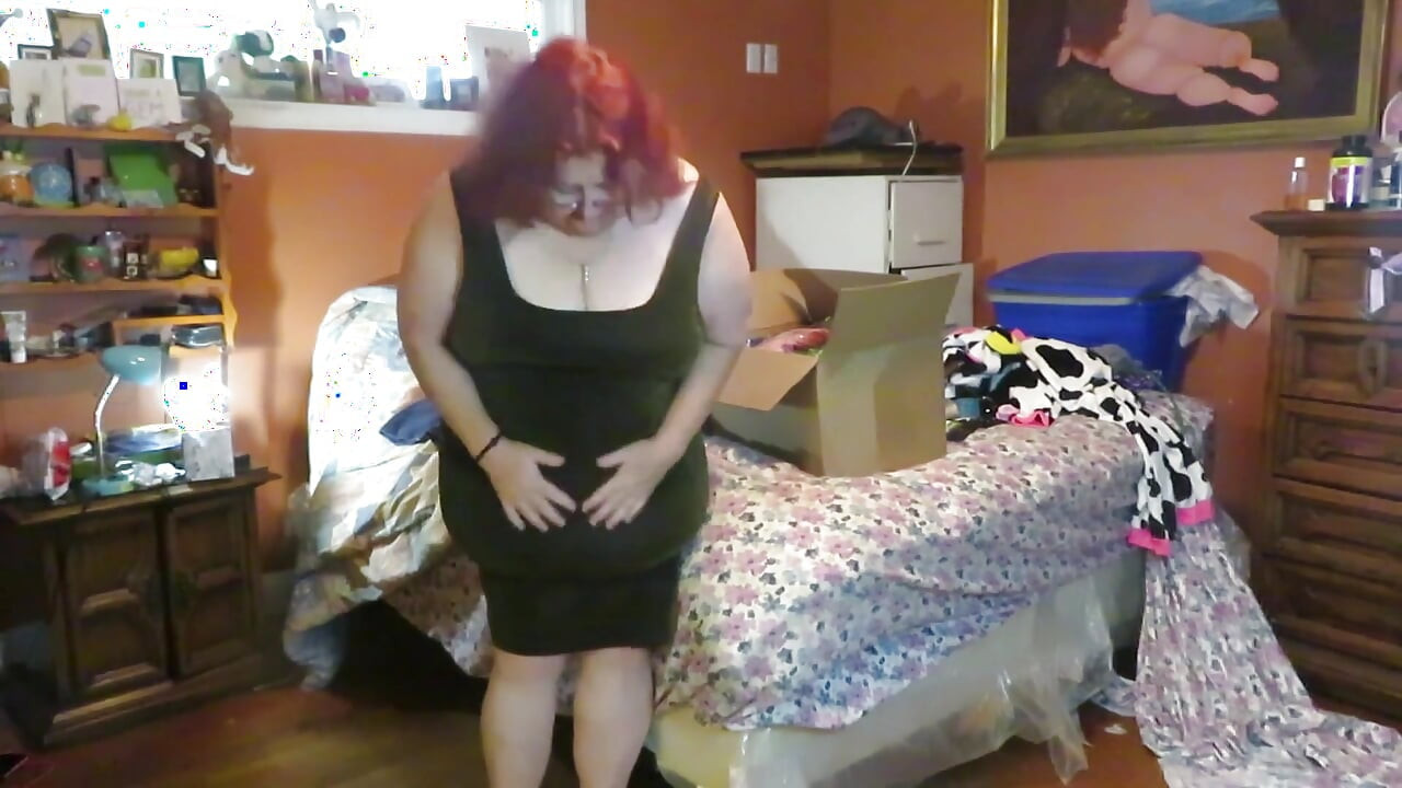 Trying on new dresses that came in mail to make videos with for you! Part 1