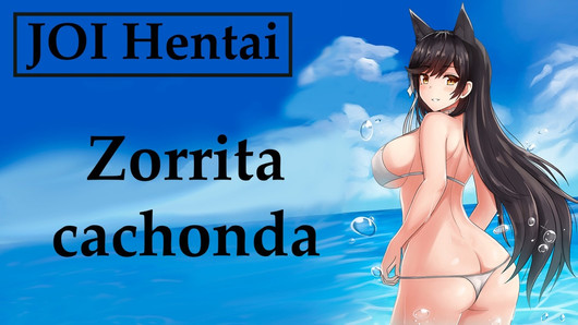 JOI hentai con una zorrita cachonda, en español.