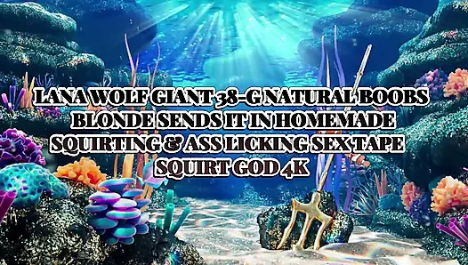 Büyük memeli lana wolf dev ev yapımı fışkırtarak gönderiyor