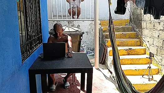 Outdoor-sex mit meiner geilen, dicken nachbarin