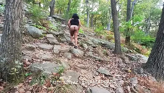 Hiking, short skirt