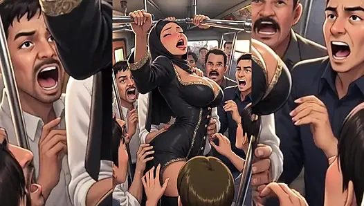 Мусульманские крошки в хиджабе унизили и имеют уродливые толстые грязные старики - сжали, поцелуи, жестко трахнули, часть 2