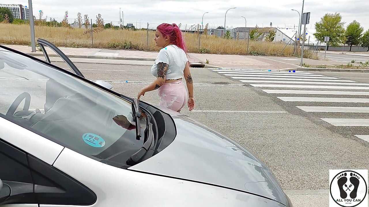 Desperate Woman in Trouble with Her Car Female Desperation