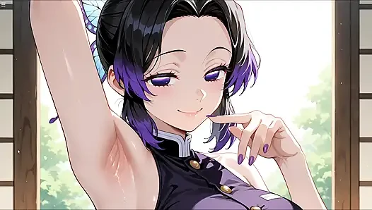Хентай Hustle - трахаю розовую киску Shinobu из Demon Slayer