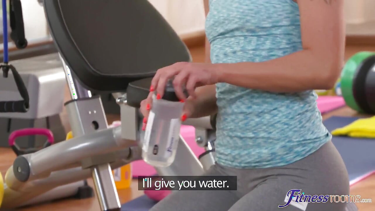 Fitness Rooms - MILF Gym Teachers and Fit Teen Student Work Something Out