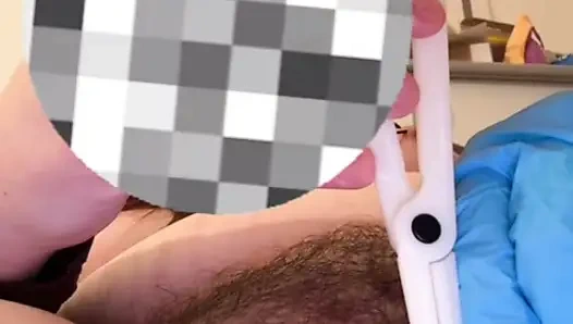 Piercing my pussy for daddy