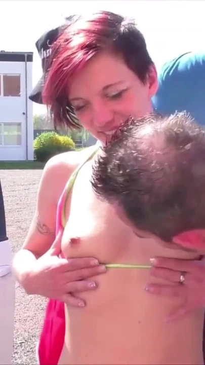 Powerful moment from "TWO TEEN COUPLES CHANGE HER GF TO FUCK OUTDOOR AT CAR"