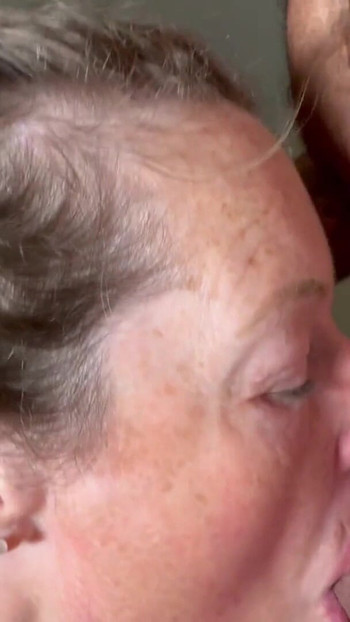 Spectacular moment from "Close up oral Green Eyed Mature"
