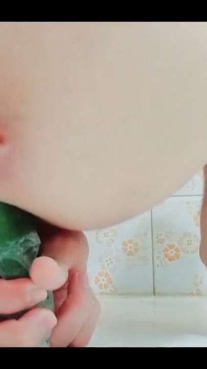 Solo in the Shower with a Cucumber – Intense Anal & Cum Finish!🍑 | Clip 1