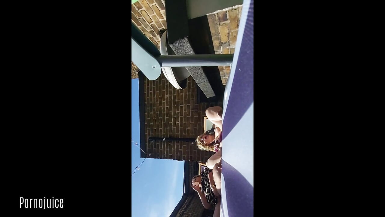 Interracial Lesbian Rooftop Cum Party Starring Sexyspice36 and Juliet Redhead