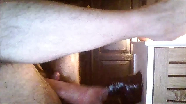 GIANT BLACK DILDO IN MY ASS 40 CM (1)