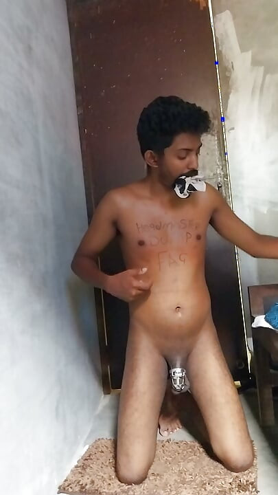 Headmaster Shithin Fag Paying Morning Respect