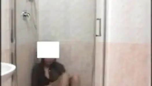 In the Shower with Pantyhose