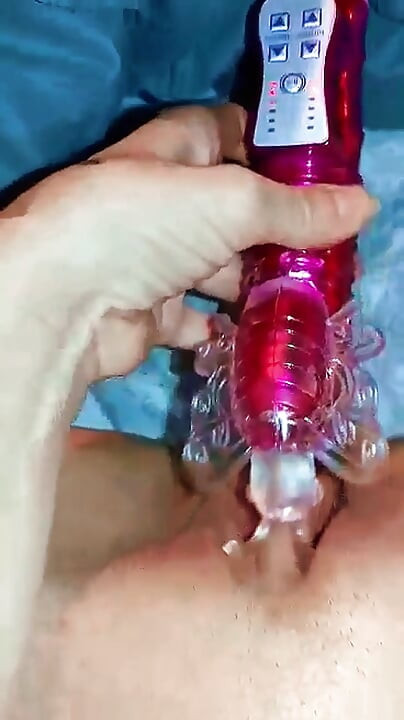 Fucking myself with vibrator after girls night out