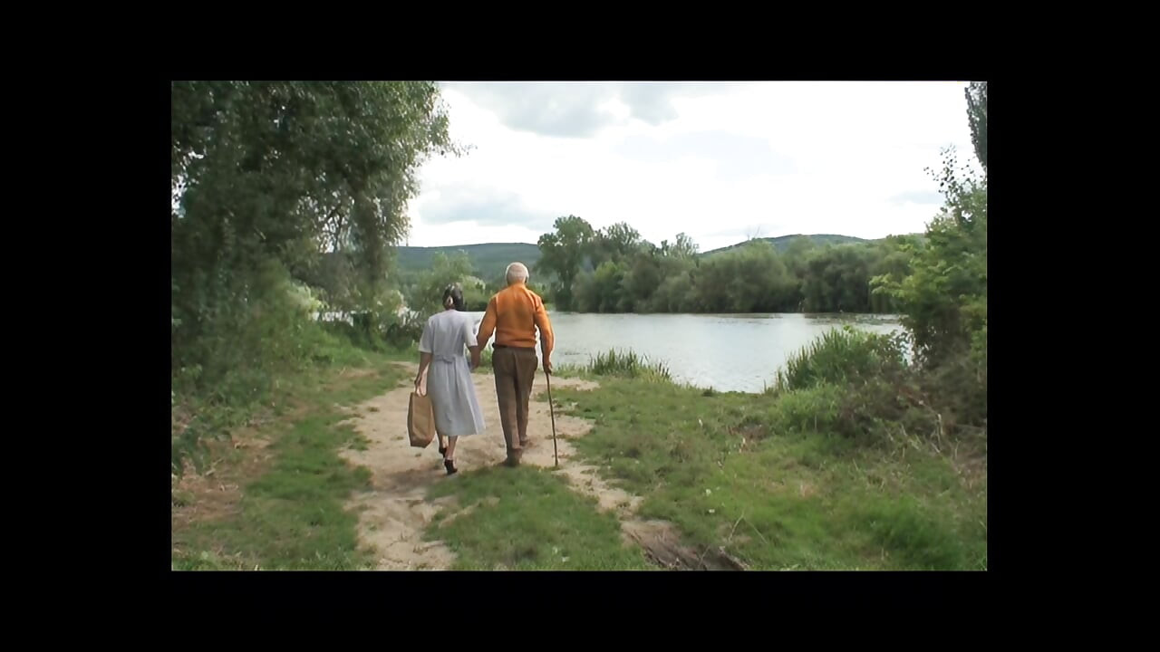 Very Slutty Teen Gets Excited Watching Two Old Grandpas Fucking Outdoors