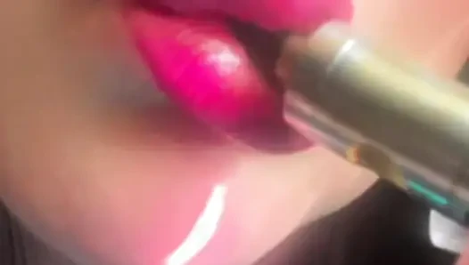 Smoking Hot Pink Seductive Lips & Slow Motion Vapor Bliss