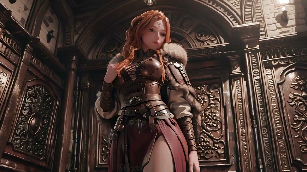 赤の女王の壮大な旅！ゴシックホールの冷たい美女、重い鎧の下で怠惰な戦士？