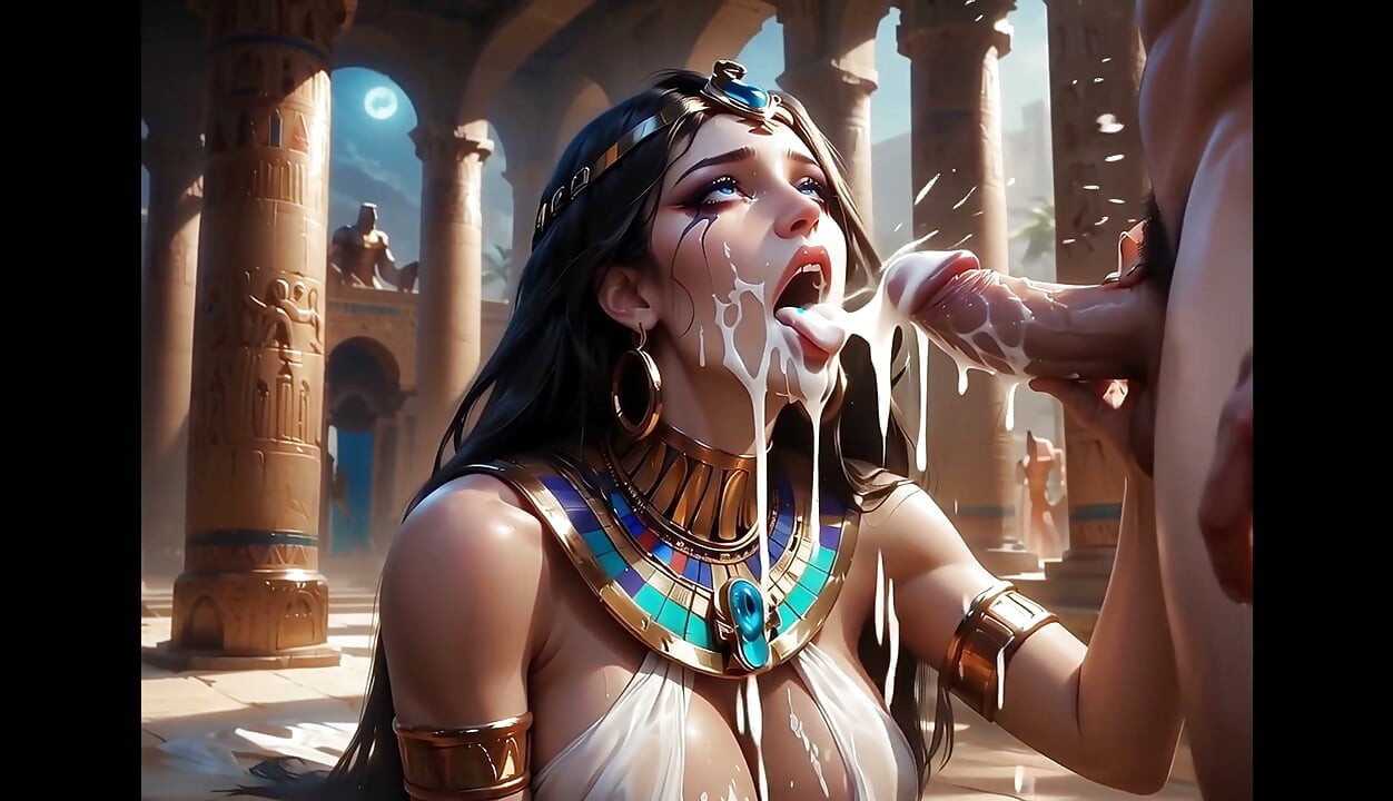 Cleopatra fucked by an Egyptian God