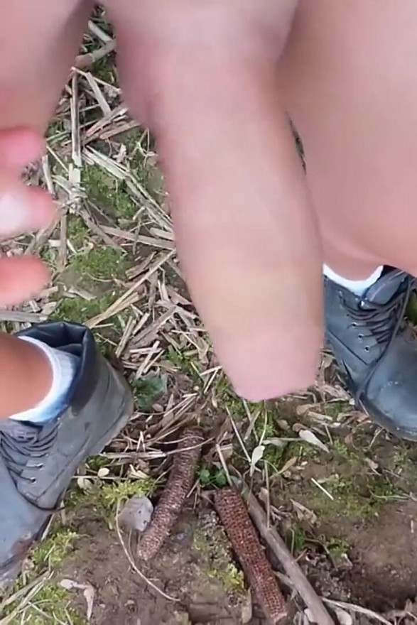 Cumshots Outdoor Compilation - Different Angles, View From Below, Cum on Camera Lens Cum in Condom