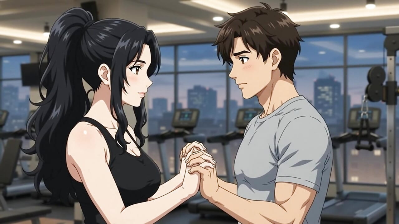 Private Trainer seduce hot boy while exercise and suck his dick