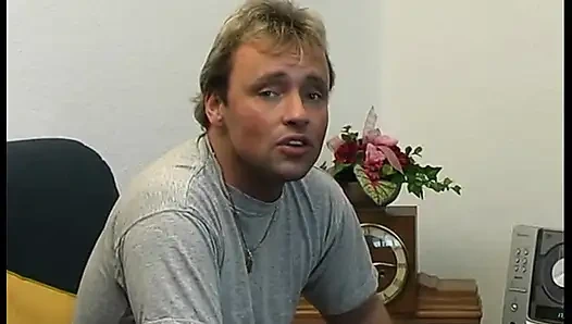 Young babe sucks a hard cock to a mouth cumshot on the sofa