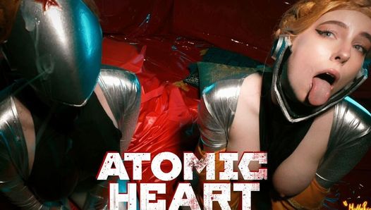 Atom-Herz-dreier mit Balerinas - Mollyredwolf