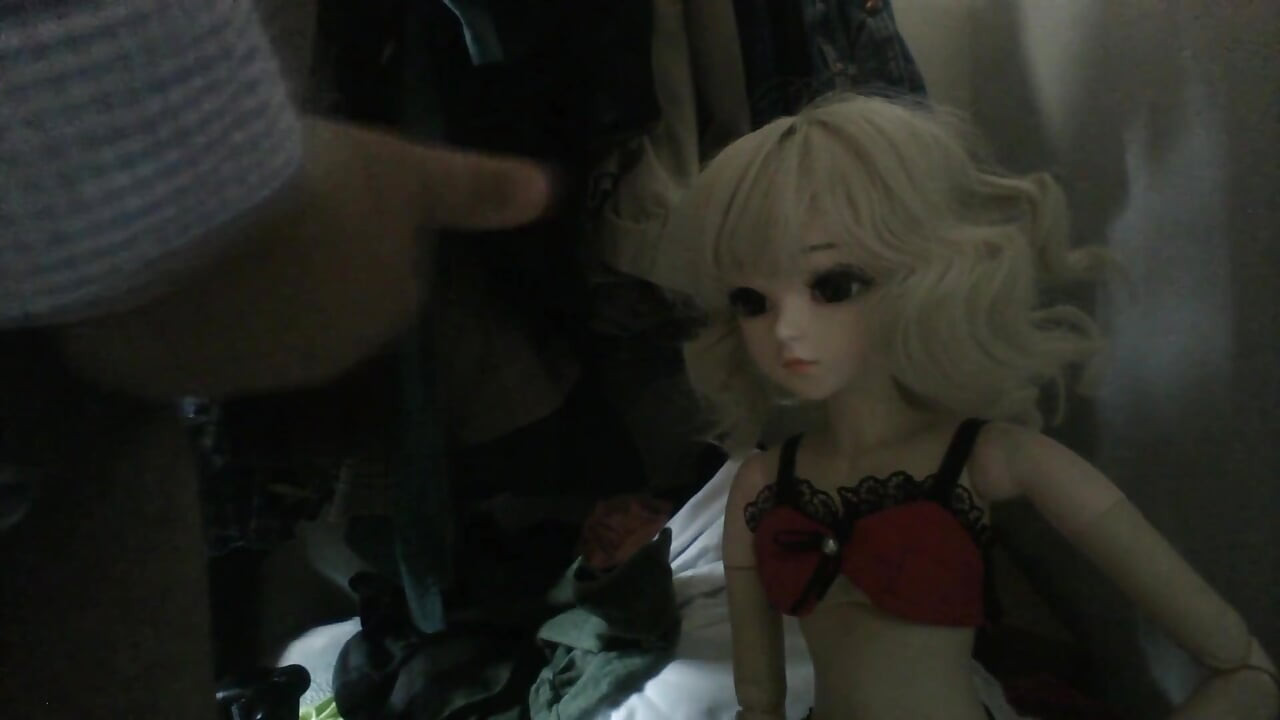 Cumming on alessa lingerie