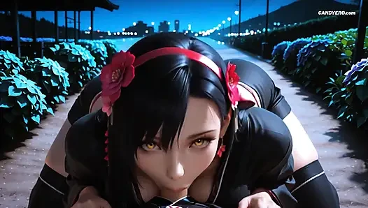 AI Generated Tifa Lockhart Final Fantasy Sex In The Lewd Gardn