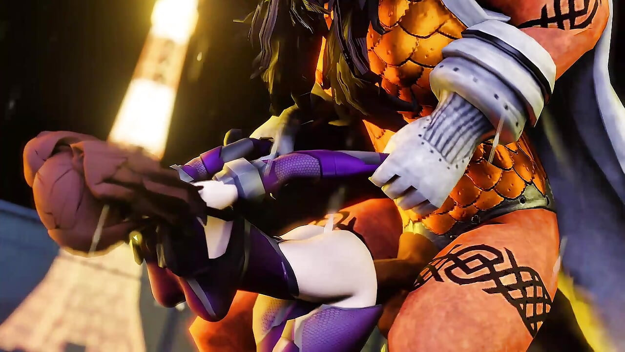 3D Girl warrior got taken by monster