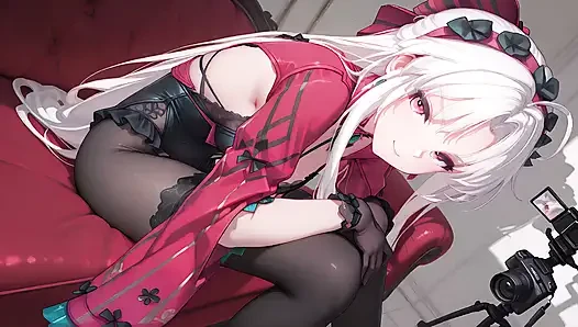 Carlotta pertama kali di ruangan casting bokep pertamanya. Carlotta casting bokep hentai cosplay