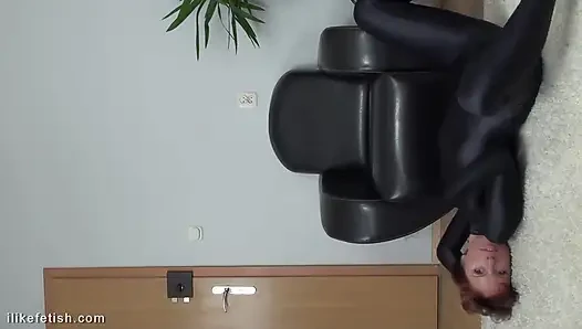 Fullbody Black Shiny Catsuit