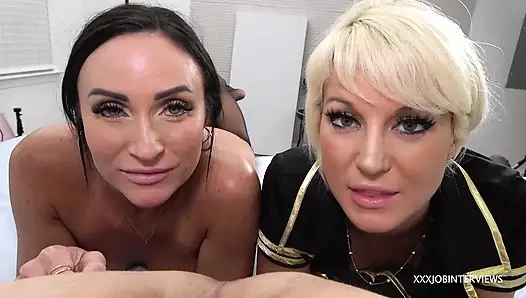 Schmutzige Tag-team-milf Sperma-kuss Zu Mund Anal