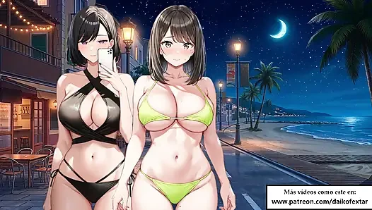 Spanish Hentai JOI. Women watch as YOU peel it in the street (fantasy). Very immersive role.