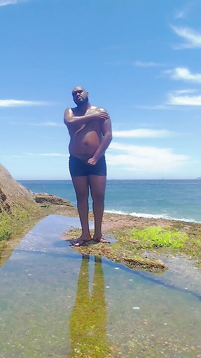 リオデジャネイロで大きな体を見せつける