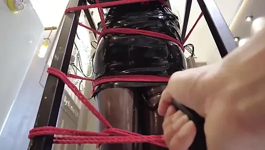 Mz32 - Bound Within a Metal Device, Reaching a Vibrating Climax.