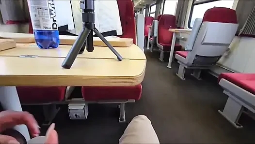 Adrenaline on the train. Caught in the toilet