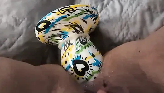 Nahaufnahme MILF Oma Anal Solo-spiel Doppelpenetration Am Ende