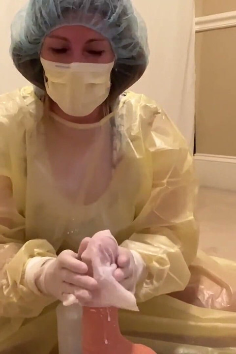 Nurturing Doctor Milks Asian Penis Hard