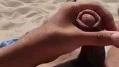 Mastrubation in Keramoti's nudist beach