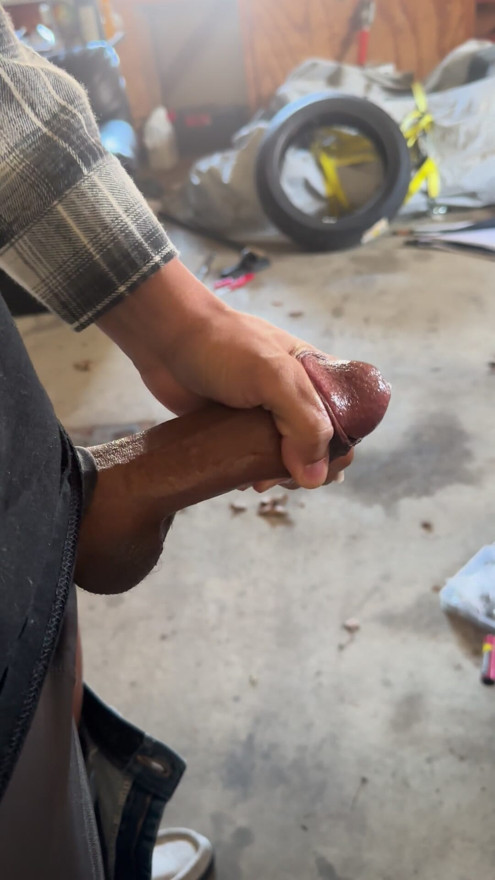 Jerking off in my garage