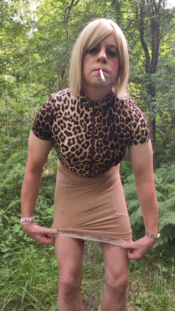 Unforgettable moment from "Holly's got a bulge in her skirt at the cruising area"