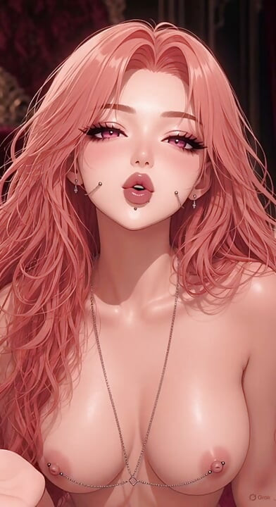 AI generated anime Australian pink haired girl dirt talk striping virtual instrumentation