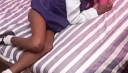 Hot 18 year old teen slut sucks vibrator