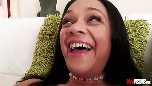 Latina kiki cali hardcore-analfick mit stiefvater