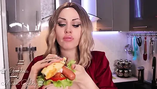 Cheating Wife Eating Her Husband and Stepson! Devour Fetish!