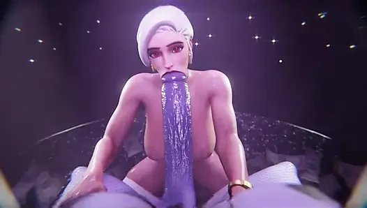 Tracer & D.Va Late Night Party - Futa 3D Orgy Full ( New Realistic )