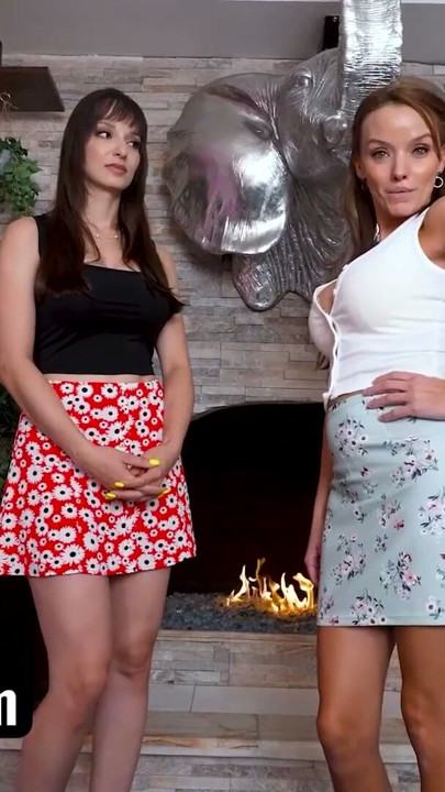 Tykke og bystige stemødre Lexi Luna & Pristine Edge deler ung kuk i POV-stil - PervMom | Klipp 2
