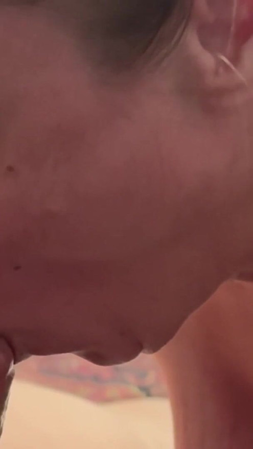 Sucking a fat dick till he fills my throat and mouth with massive loads of cum! | Clip 1