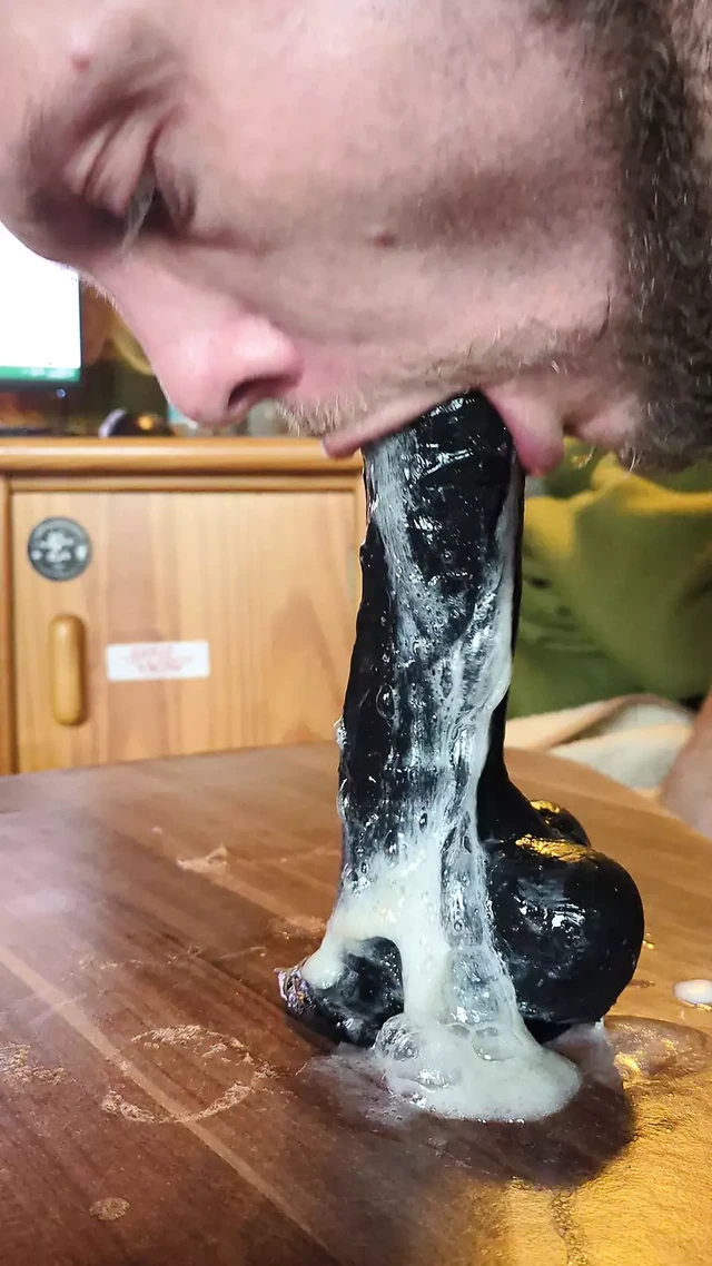 Dirty sloppy dildo deepthroat 3